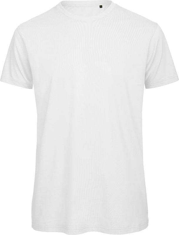 B&C | Inspire T /men, Pánske tričko Medium Fit z bio bavlny, biela, S