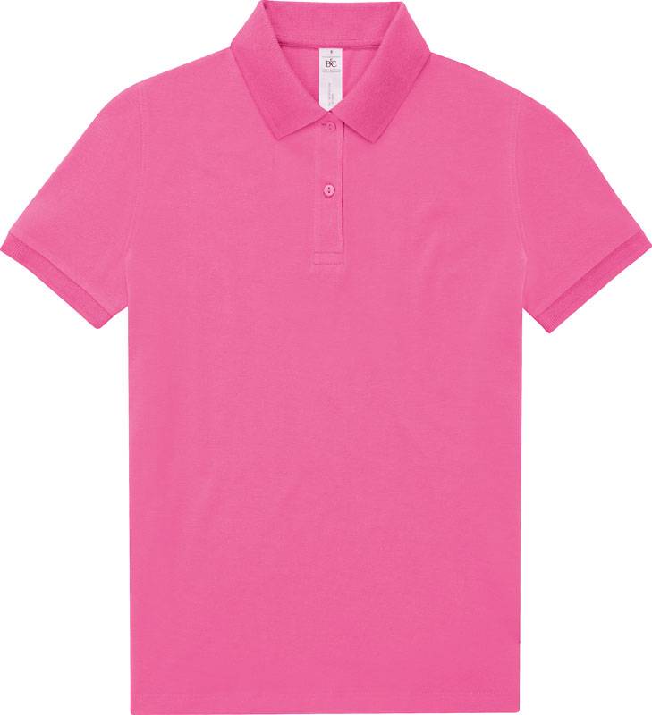 B&C | My Polo 180 /women, Dámské piqué polo, růžová lotus, XXL