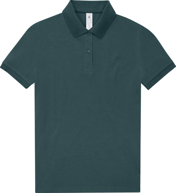 B&C | My Polo 210 /women, Dámske piqué polo, modrá amalfi teal, XXL