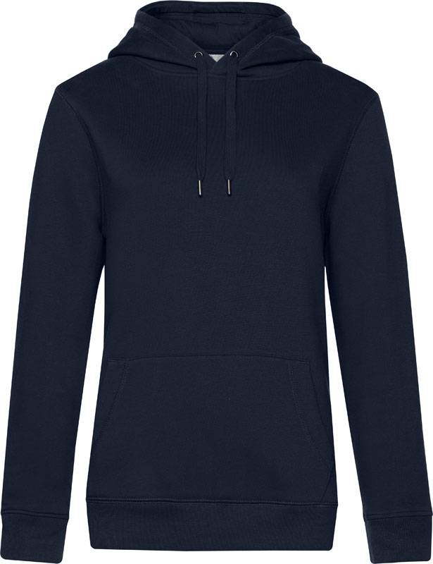B&C | QUEEN Hooded, Dámska mikina s kapucňou, modrá navy, XXL