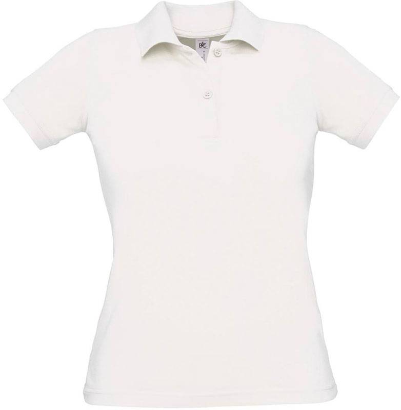 B&C | Safran Pure /women, Dámske piqué polo, biela, XS