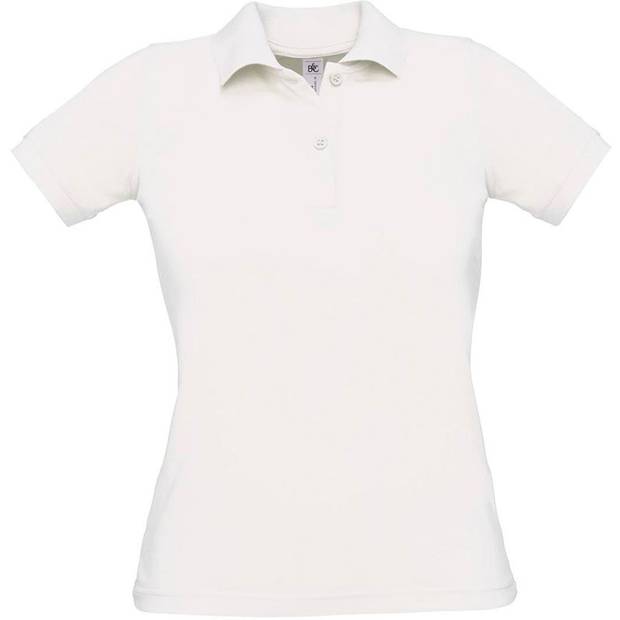 B&C | Safran Pure /women, Dámske piqué polo, biela, XS B&C | Safran Pure /women, Dámske piqué polo, biela, XS