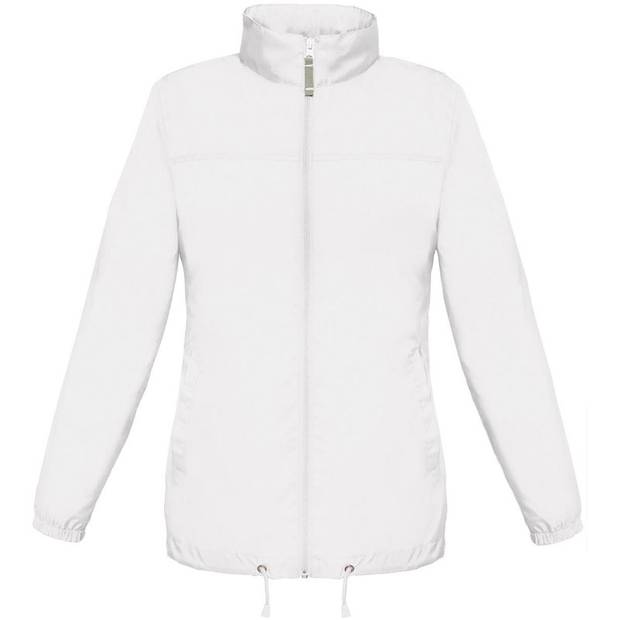 B&C | Sirocco /women, Dámska vetrovka bez podšívky, biela, XS B&C | Sirocco /women, Dámska vetrovka bez podšívky, biela, XS