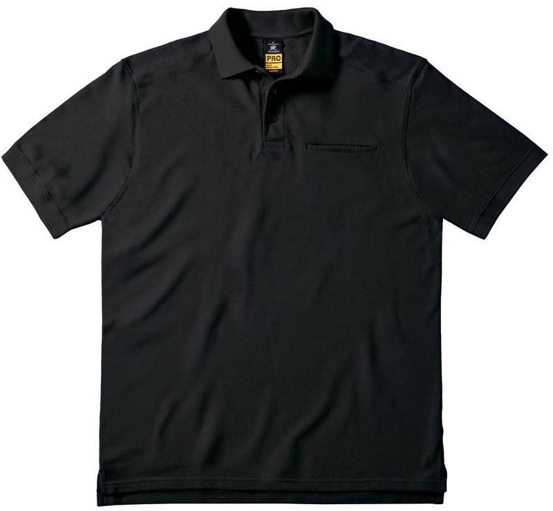 B&C | Skill Pro, Pracovné piqué polo, čierna, XXL