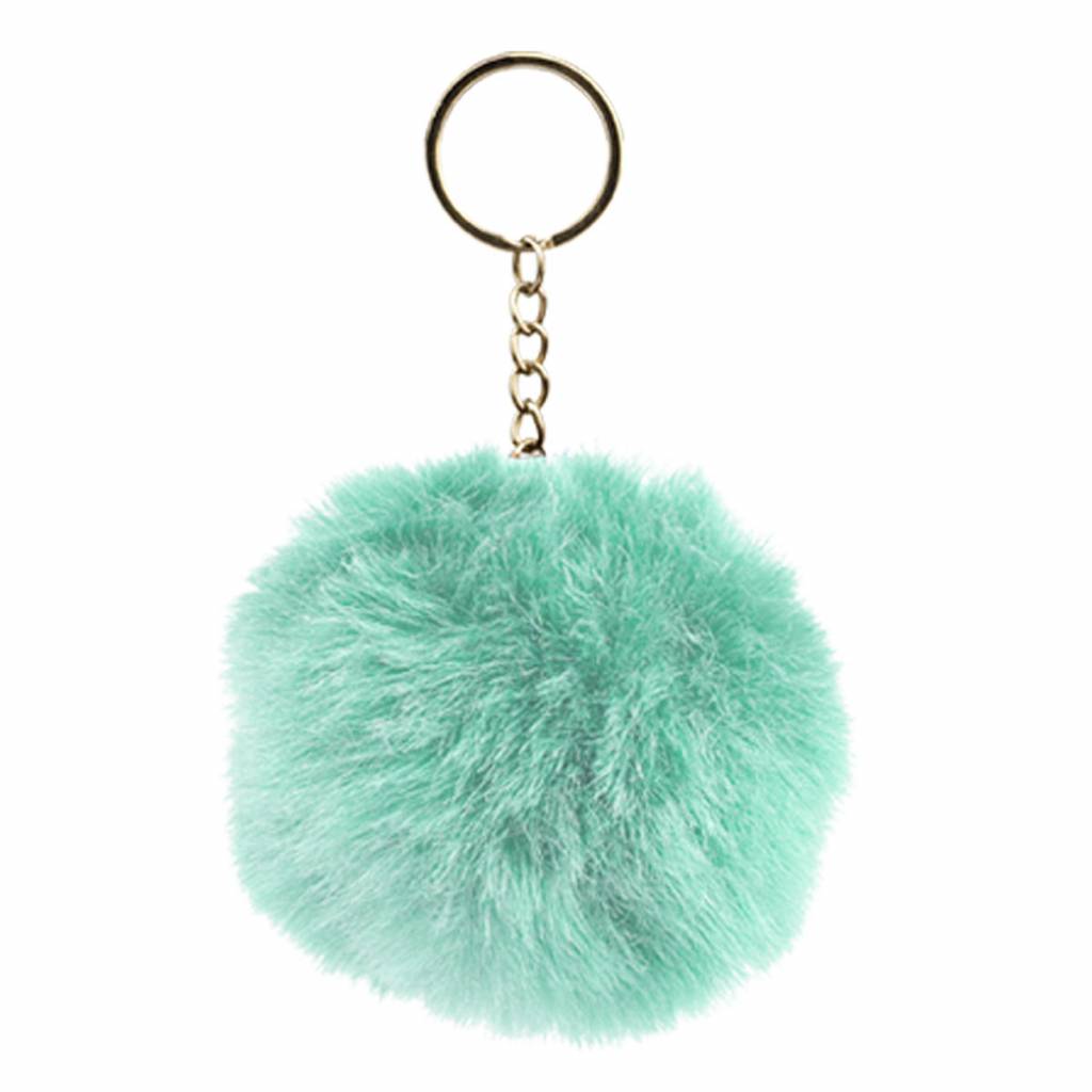 BAAGL - Chlpatý prívesok na kľúče, tyrkysový