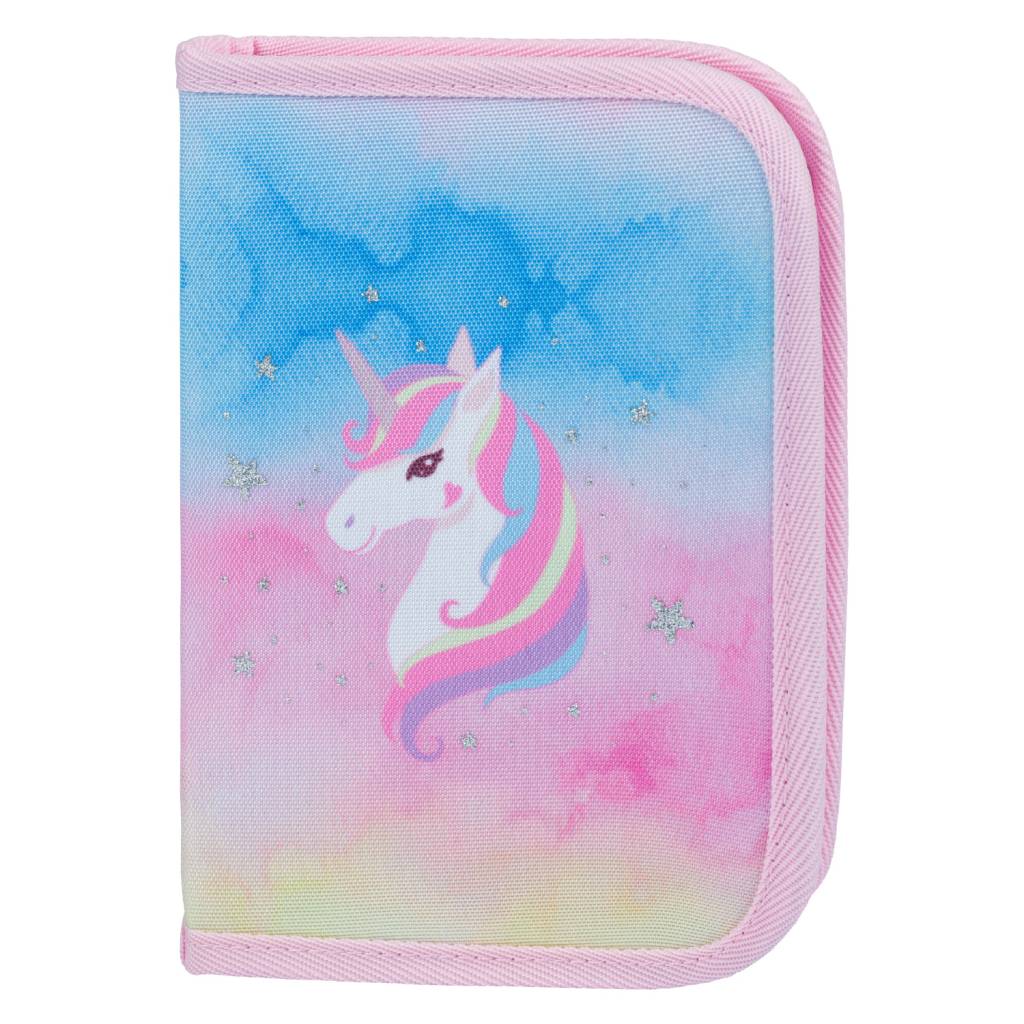 BAAGL SADA 3 Airy Rainbow Unicorn: atkovka, penál, sáček