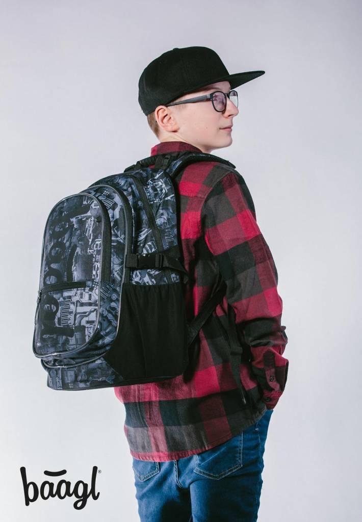 BAAGL SADA 3 Core Technic: batoh, penál, sáček