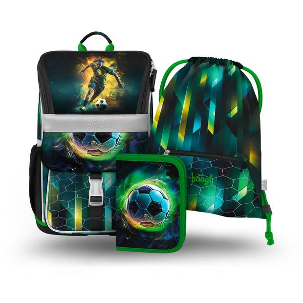 BAAGL SADA 3 Zippy Fotbal Hráč: aktovka, penál, kapsa BAAGL SADA 3 Zippy Fotbal Hráč: aktovka, penál, kapsa