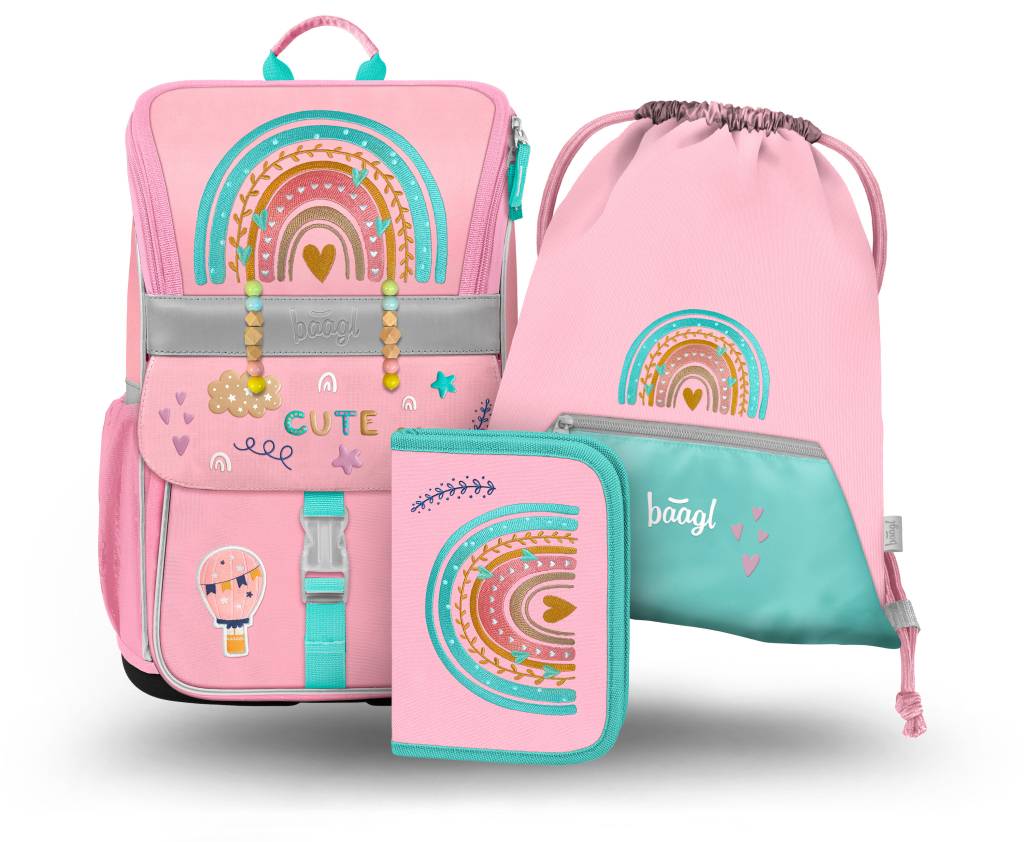 BAAGL SADA 3 Zippy Miláčci: aktovka, penál, sáček