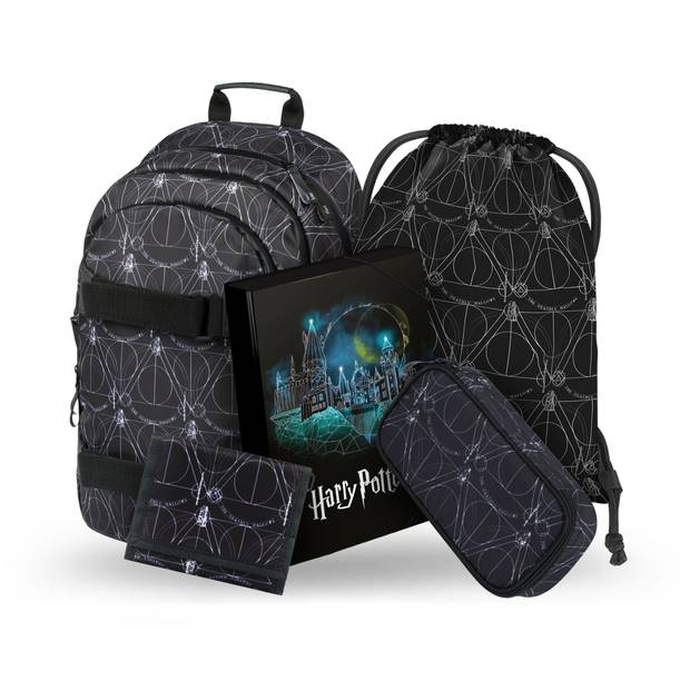 BAAGL SET 5 Skate Harry Potter Relikvie smrti: batoh, peračník, sáček, desky, peněženka BAAGL SET 5 Skate Harry Potter Relikvie smrti: batoh, peračník, sáček, desky, peněženka