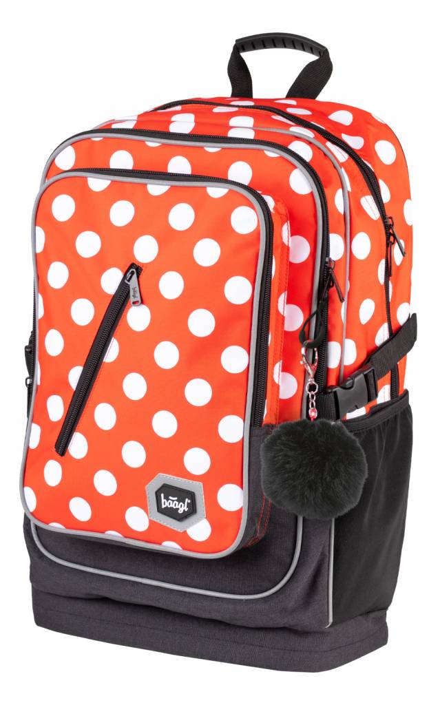 BAAGL Školský batoh Cubic Bodky