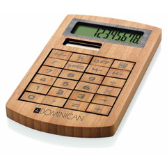 Obrázek k produktu BAMBOOMATH solární kalkulačka z bambusu