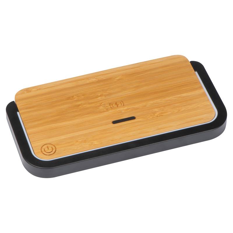 Bambusová indukční nabíječka, hnědá béžová