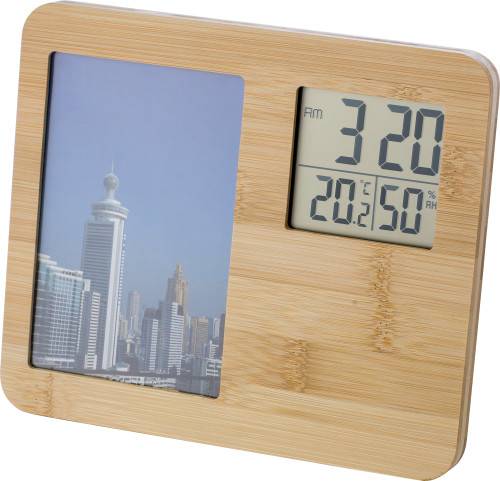 Bambusová meteostanica Colton, hnedá