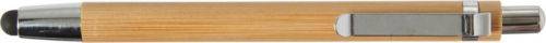 Bambusové guľôčkové pero čierna náplň, stylus
