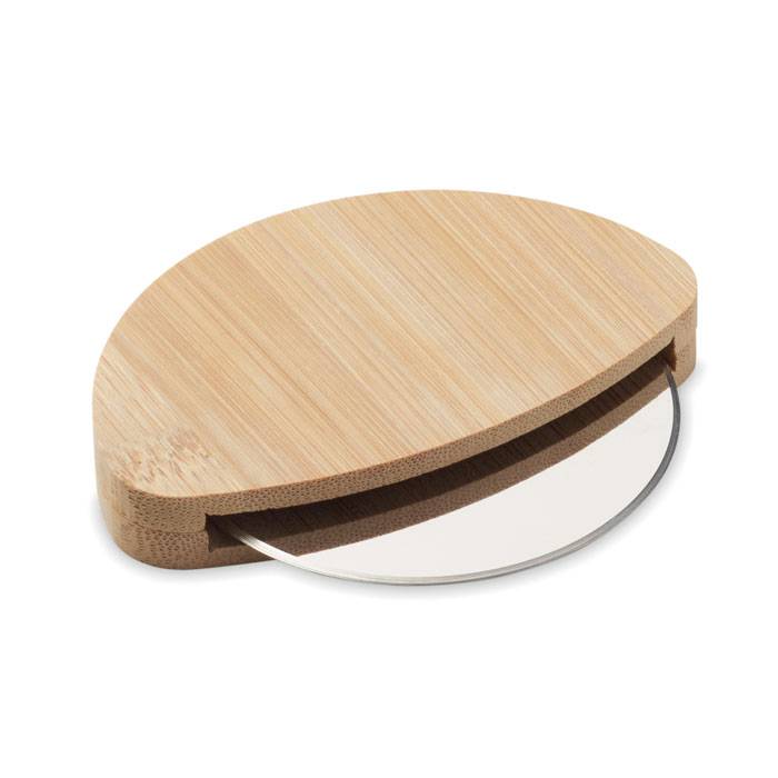 Bambusový krájač na pizzu, hnedá Natural
