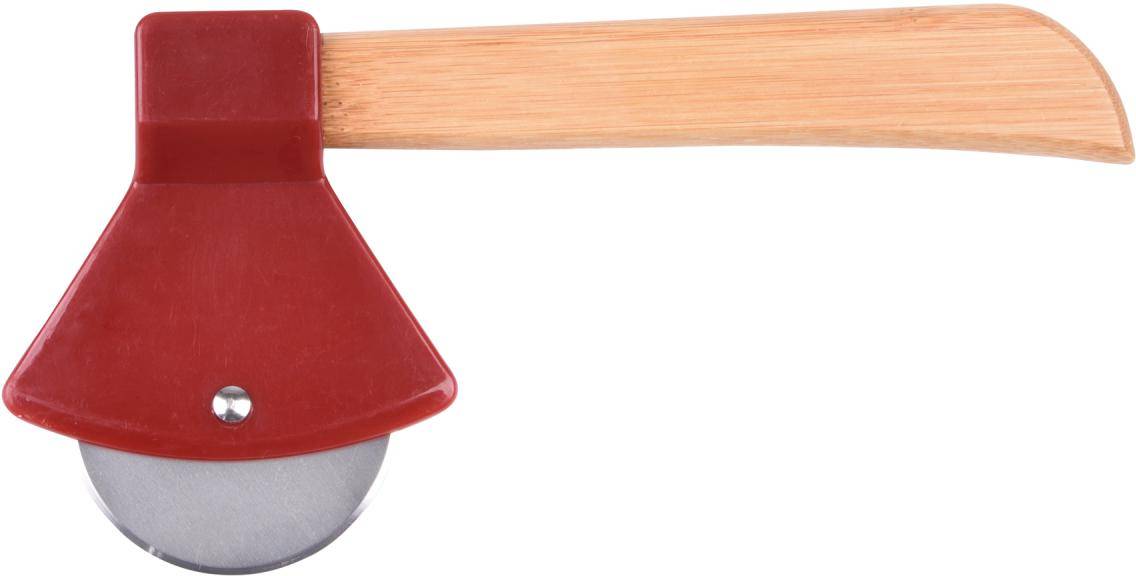 Obrázek produktu "Bambusový kráječ na pizzu ""Timber"", hnědá - červená"
