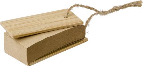 Bambusový obal s nálepkami Kingston, hnedá