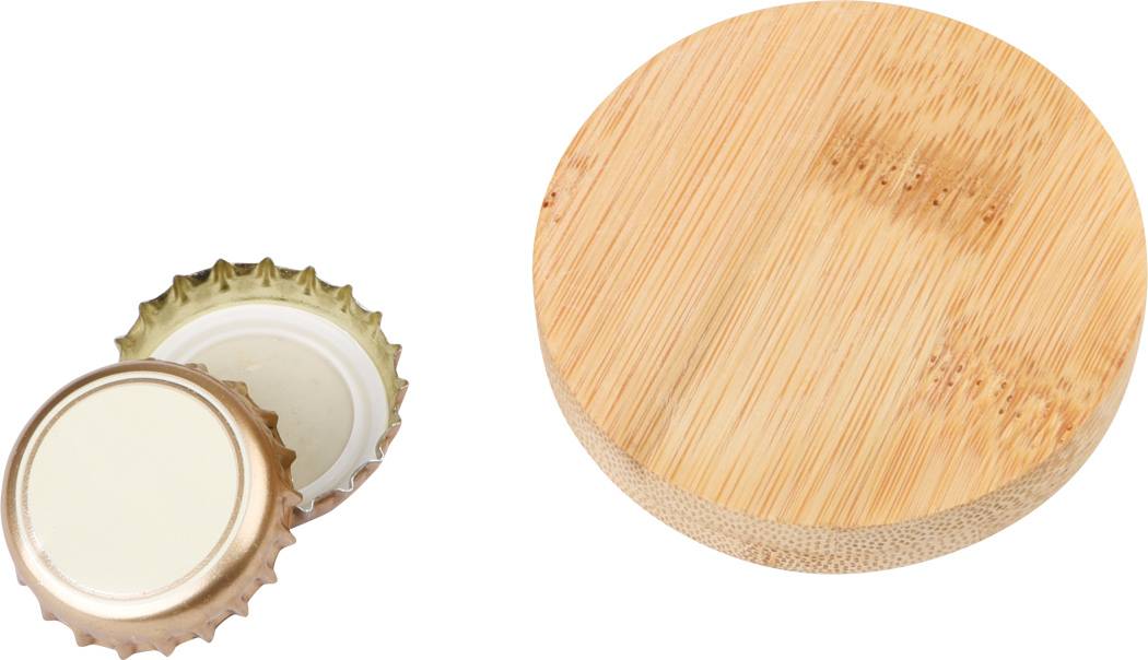 Bambusový otvírák na láhve BAMBOO COIN, hnědá