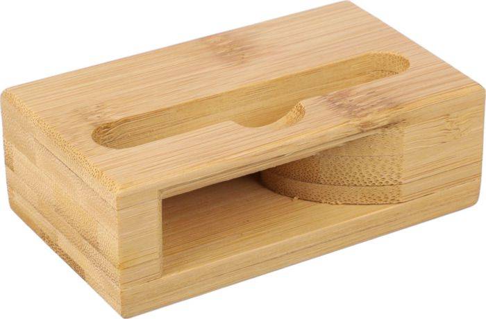 Bambusový stojan na telefón Albert, hnedá