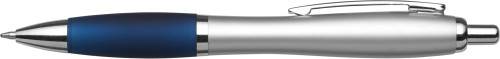 BANKER plastové guľôčkové pero,modrá náplň, tmavo modrá
