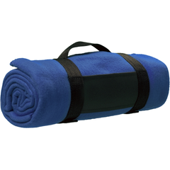 Obrázok ku produktu BARA fleecová deka, nyl.popruh, modrá