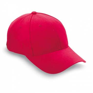 Baseballová bavlnená čiapka, červená