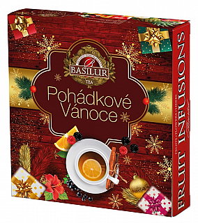 BASILUR směs ovocných čajů, vánoční přebal