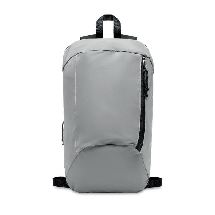 Batoh 600D, polyester, EN13356 certifikované, matná strieborná
