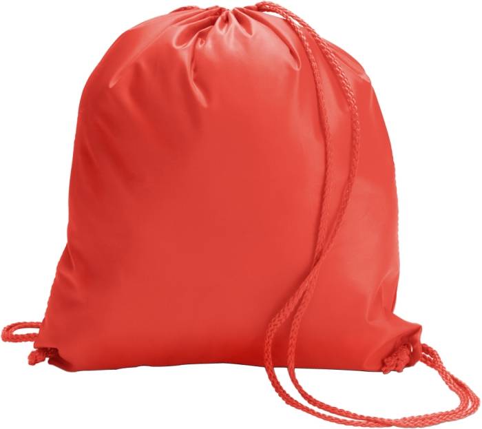 Batoh se šňůrkou, polyester, červená
