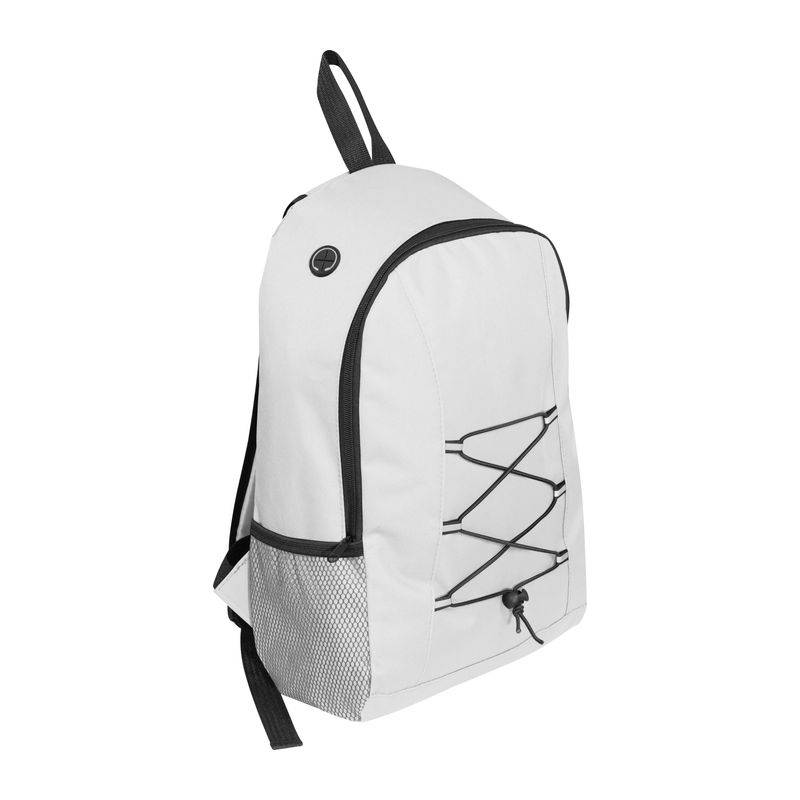 Batoh z recyklovaného polyesteru, biela