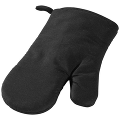 Obrázok ku produktu Bavlnená kuchynská rukavica s uškom na zavesenie, čierna