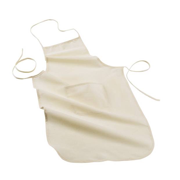 Bavlněná kuchyňská zástěra, přírodní Bavlněná kuchyňská zástěra, přírodní