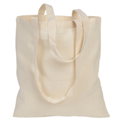 Obrázok ku produktu Bavlnená nákupná taška s dlhými držadlami, prírodná