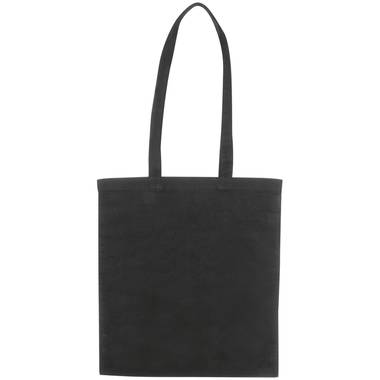 Bavlnená nákupná taška s dlhými ušami, čierna