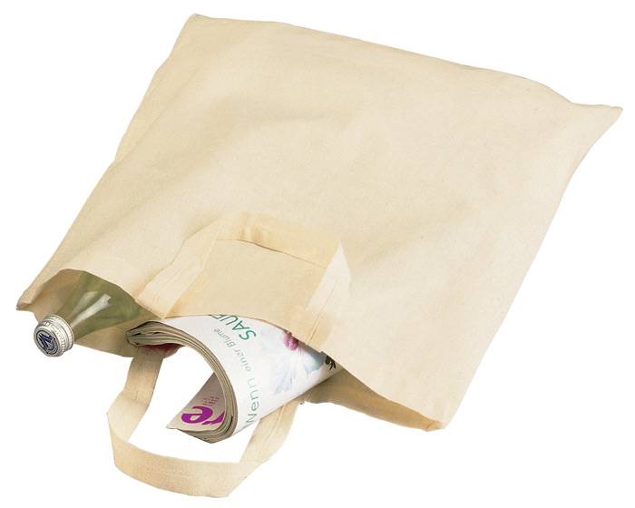 Bavlnená nákupná taška s ušami, prírodná