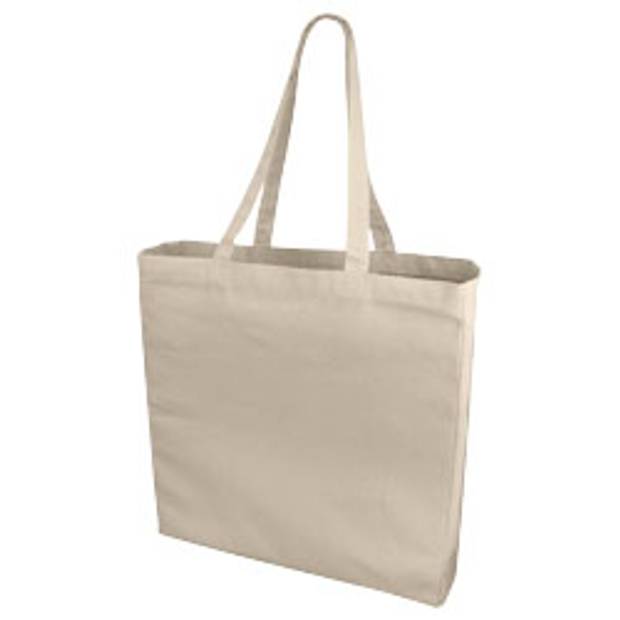 Bavlněná nákupní taška, zpevněné dno, přírodní Bavlněná nákupní taška, zpevněné dno, přírodní