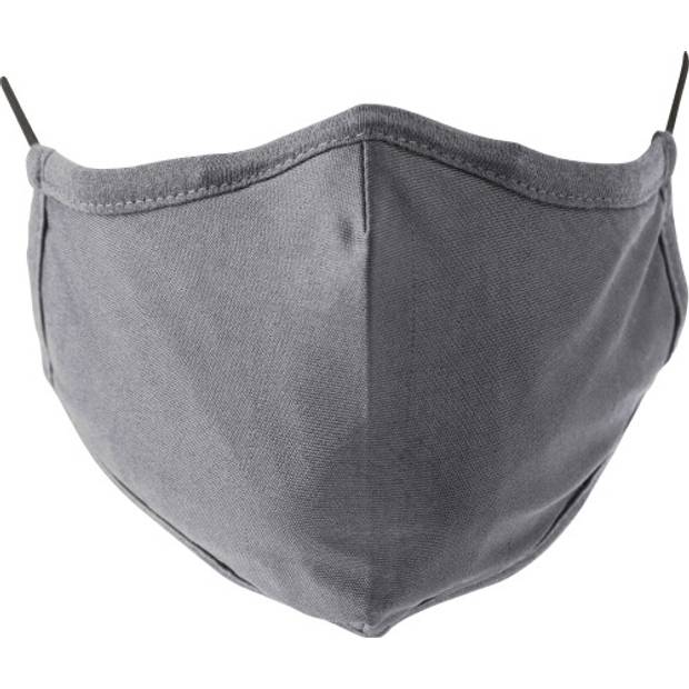 Bavlněná opakovaně použitelná maska na obličej, šedá Bavlněná opakovaně použitelná maska na obličej, šedá