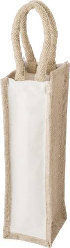 Bavlněná taška na víno, hnědá