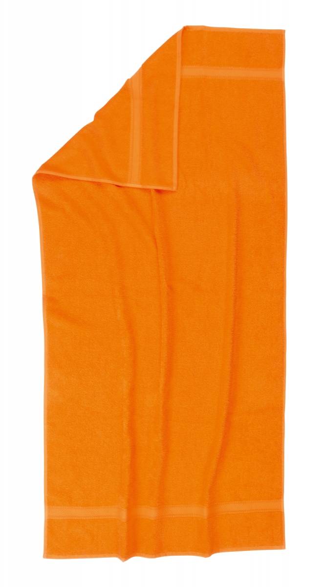 Bavlnený plážový uterák, oranžová