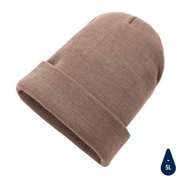Beanie čapica Impact z Polylana® AWARE™, hnedá Beanie čapica Impact z Polylana® AWARE™, hnedá