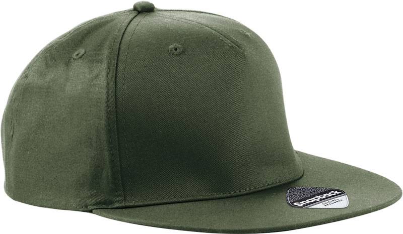 Beechfield | B 610, 5 panelová Snapback šiltovka, zelená Olive, onesize
