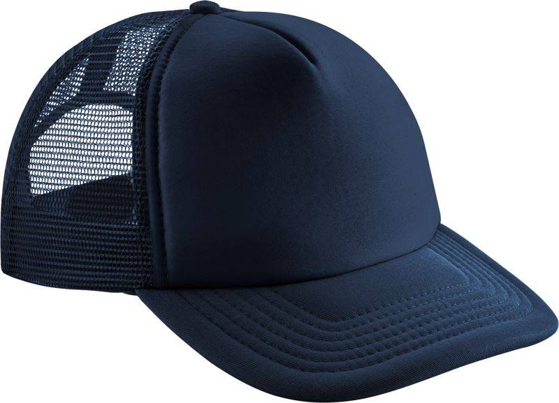 Beechfield | B 645, 5 panelová šiltovka Vintage Trucker, modrá French Navy, onesize