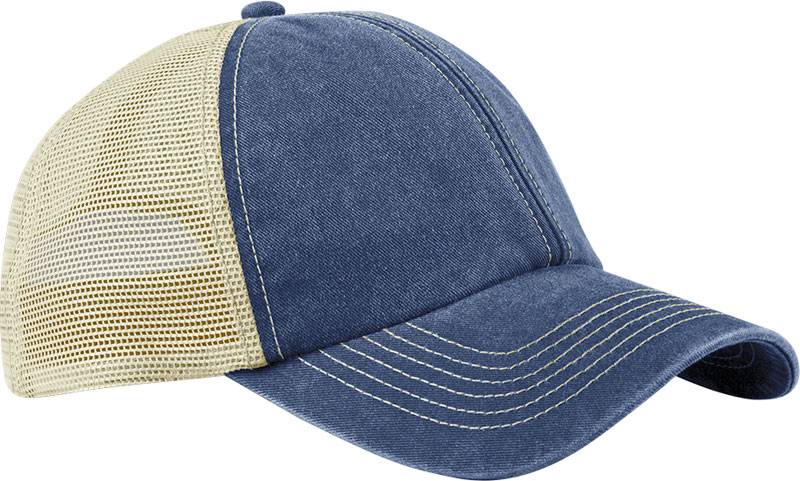 modrá Vintage Denim - sivá Stone