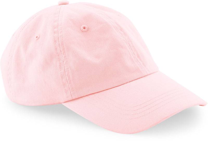 Beechfield | B652N, 6 panelová šiltovka z bio bavlny, ružová powder