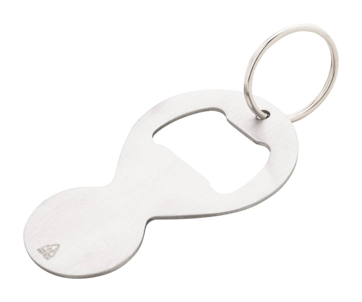 BeerCart prívesok na kľúče do nákupného vozíka, sivá strieborná