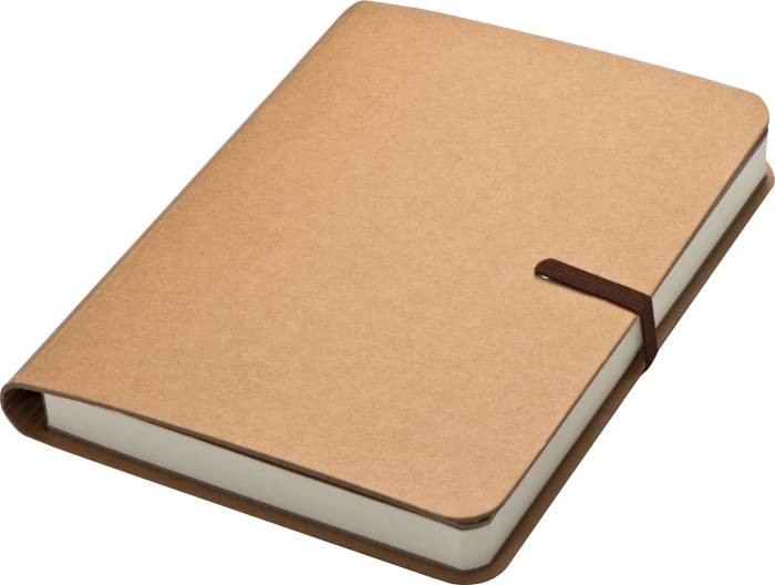 BENET Přírodní zápisník s gumičkou, hnědý