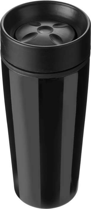 BERGIL cestovní hrnek, nerezový, 450 ml, černá