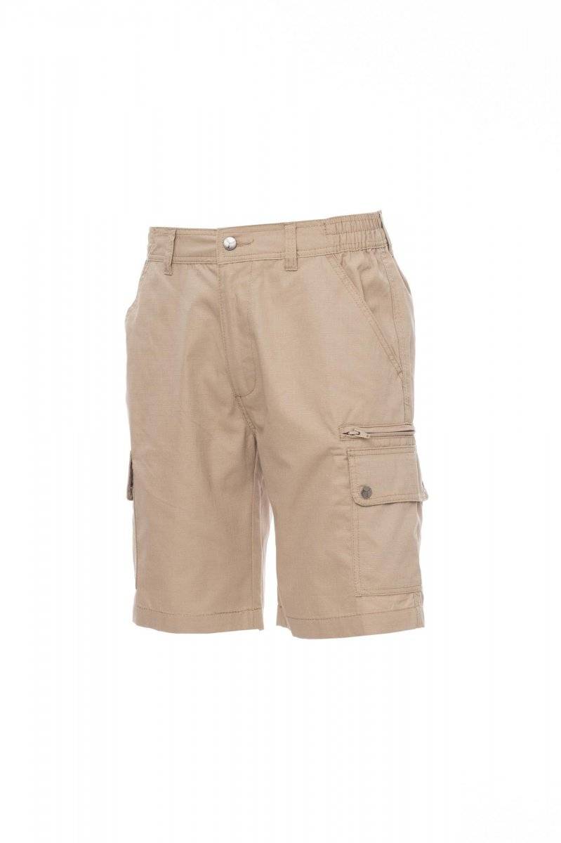 Bermudy  PAYPER RIMINI SUMMER, khaki zelená / hnedá, L