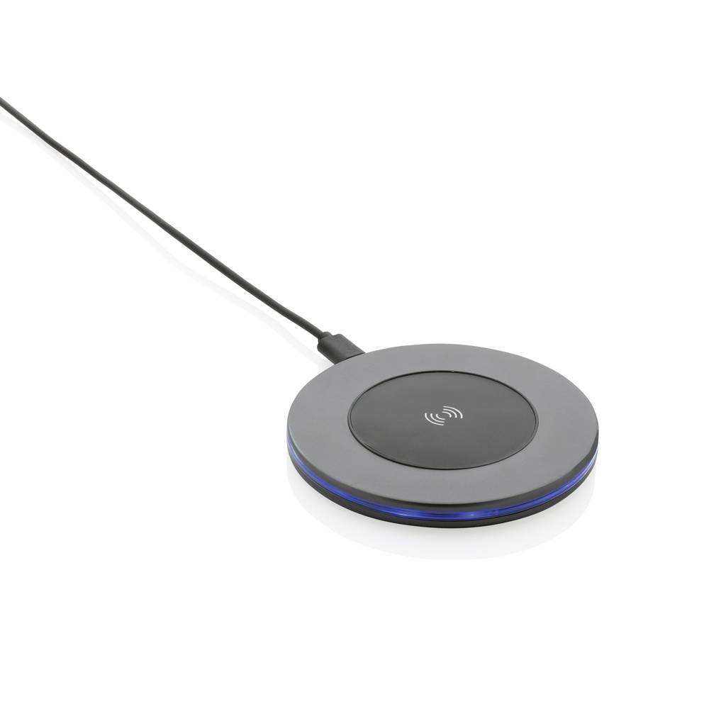 Bezdrátová nabíječka Terra 10W z RCS recykl. hliníku, šedá